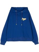 BARROW hoodie oversize à logo imprimé - Bleu