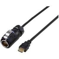 TRU COMPONENTS TC-12770472 HDMI-adapter incl. 1 m kabel IP67