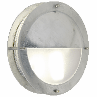 Buitenlamp rond gegalvaniseerd led &apos;Malte&apos; e27 fitting 24 cm