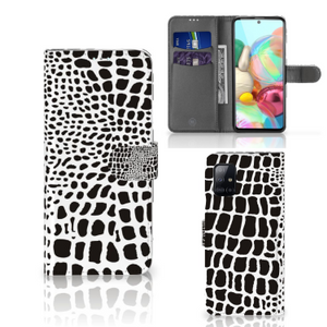 Samsung Galaxy A71 Telefoonhoesje met Pasjes Slangenprint