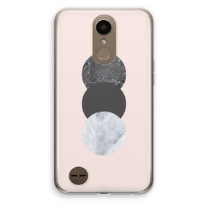 Marmeren cirkels: LG K10 (2017) Transparant Hoesje