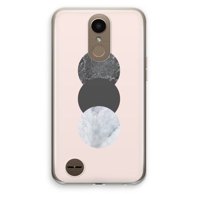 Marmeren cirkels: LG K10 (2017) Transparant Hoesje