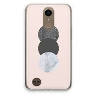 Marmeren cirkels: LG K10 (2017) Transparant Hoesje