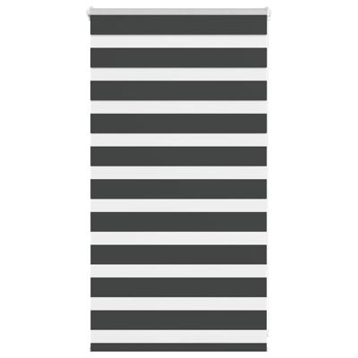 VidaXL Zebra rolgordijn 90x100 cm stofbreedte 85,9 cm zwart