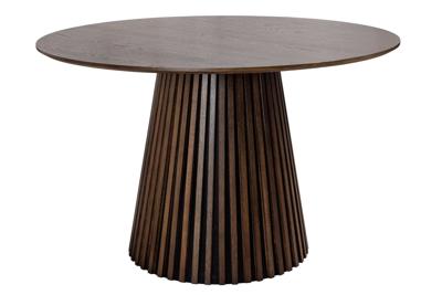 Eettafel VALHALLA WOOD Ø 140cm rond eiken donker - 44091