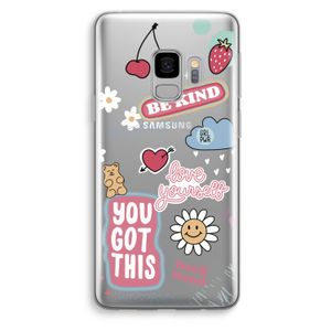 Positivity: Samsung Galaxy S9 Transparant Hoesje