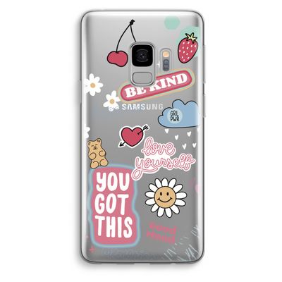 Positivity: Samsung Galaxy S9 Transparant Hoesje