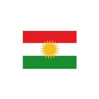 10x Stickertjes Koerdistan vlag 10 cm   -