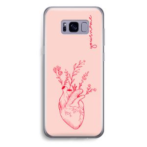 Blooming Heart: Samsung Galaxy S8 Plus Transparant Hoesje
