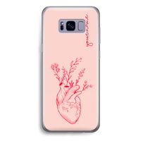 Blooming Heart: Samsung Galaxy S8 Plus Transparant Hoesje