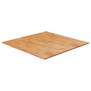 Tafelblad vierkant 90x90x2,5 cm massief eiken lichtbruin