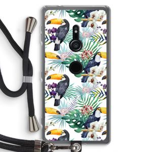 Tukans: Sony Xperia XZ2 Transparant Hoesje met koord