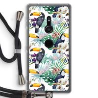 Tukans: Sony Xperia XZ2 Transparant Hoesje met koord