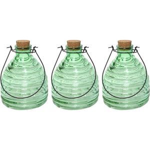 3x Groene insectenval/insectenvanger 17 cm   -