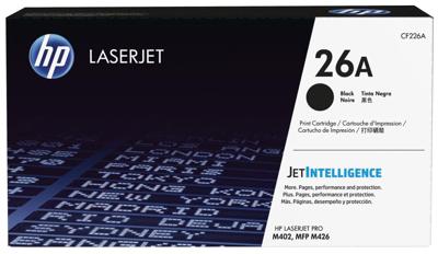 HP toner 26A, 3 100 pagina&apos;s, OEM CF226A, zwart