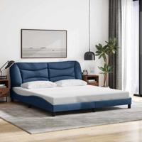 Bedframe zonder matras "Hvar" stof blauw 180x200 cm