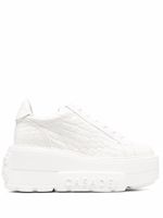 Casadei baskets Nexus Lacroc à plateforme - Blanc