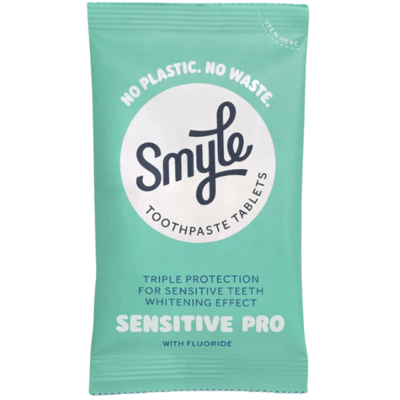 Smyle Tandpasta Navul Tabs - Sensitive Pro - met Fluoride - 65 stuks Smyle Tandpasta Navul Tabs - Sensitive Pro - met Fluoride - 65 stuks