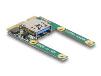 Delock 80039 Mini PCIe I/O 1 x USB 2.0 Type-A female volledige grootte / halve grootte