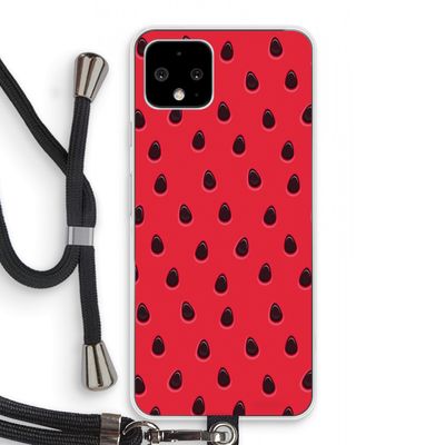 Watermelon: Pixel 4 Transparant Hoesje met koord