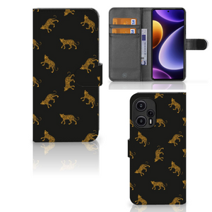 Telefoonhoesje met Pasjes voor Xiaomi Poco F5 Leopards