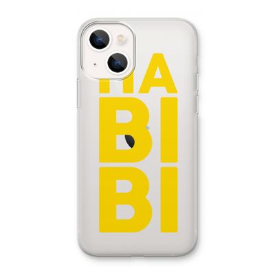 Habibi Blue: iPhone 13 mini Transparant Hoesje