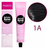 Matrix SoColor Sync Pre-Bonded 1A Blauw-Zwart As - 90 ml