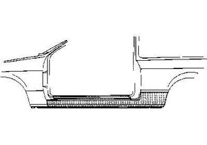 Plaatwerkdeel At Uno 83-.dorpel 2-deurs 1734101