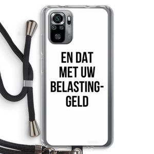 Belastinggeld: Xiaomi Redmi Note 10S Transparant Hoesje met koord