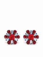 Dolce & Gabbana boucles d'oreilles à ornements en cristal - Bleu