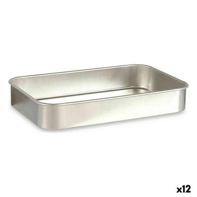 Braadslede Kinvara 100152 100152 Zilverkleurig Aluminium 23,5 x 6 x 36 cm 36 x 6 x 23,5 cm (12 Stuks)