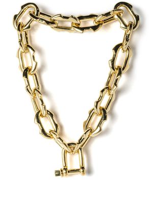 Parts of Four Schakelketting choker - Goud