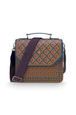 Pip Studio Schoudertas Frances Medium Imani Blauw Pip Studio Schoudertas Frances Medium Imani Blauw