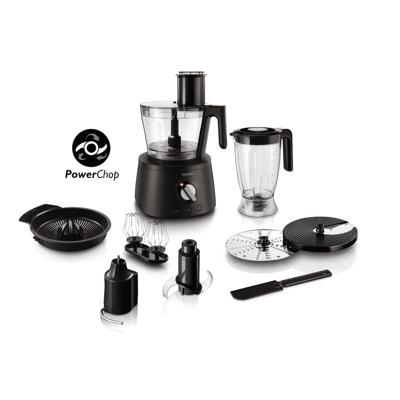 Philips HR7776/90 Foodprocessor Zwart