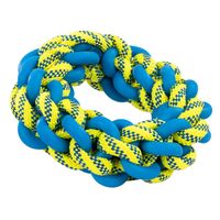 Honden waterspeeltje Water Ring, blauw-geel, Maat: S