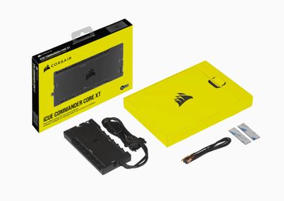 Corsair iCUE Commander Core XT snelheidsregelaar voor ventilator 6 kanalen Zwart