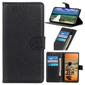 Nokia C21 Plus Wallet Case met Magnetische Sluiting - Zwart