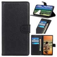 Nokia C21 Plus Wallet Case met Magnetische Sluiting - Zwart - thumbnail