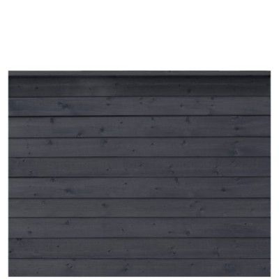 Zwart Houten Stapelrabat Schutting Klink 174 x 129 CM