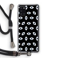 Eyes pattern: Samsung Galaxy A31 Transparant Hoesje met koord Eyes pattern: Samsung Galaxy A31 Transparant Hoesje met koord