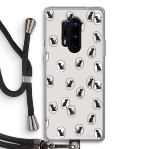 Miauw: OnePlus 8 Pro Transparant Hoesje met koord