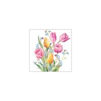 Ambiente Servetten Tulips Bouquet 25cm Ambiente Servetten Tulips Bouquet 25cm