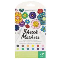 American Crafts • sketch markers dual tip value pack