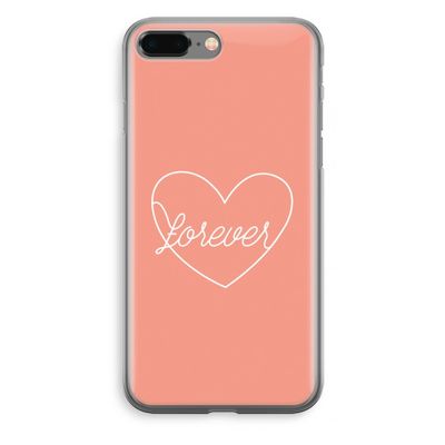 Forever heart: iPhone 8 Plus Transparant Hoesje