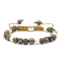 Karma Armband Spiral Grey Sky Hematite Crystal - thumbnail