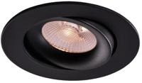 Thorgeon LED inbouwspot 8,2W DimToWarm 96mm rond verstelbaar zwart - LED4681