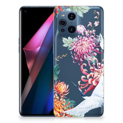 OPPO Find X3 | X3 Pro | TPU Hoesje | Bird Flowers