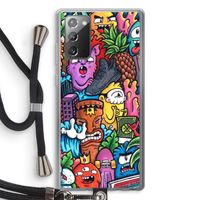 Vexx Mixtape: Samsung Galaxy Note 20 / Note 20 5G Transparant Hoesje met koord