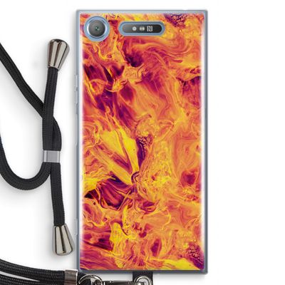 Eternal Fire: Sony Xperia XZ1 Transparant Hoesje met koord