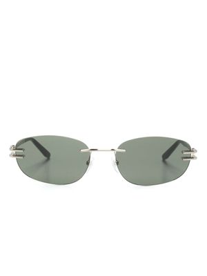GIGI STUDIOS lunettes de soleil Michela à monture ronde - Noir